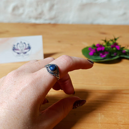 Anello in Sodalite regolabile